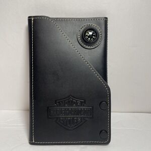Harley-Davidson Road Guide-Travel Atlas-Wallet-Leather with Compass